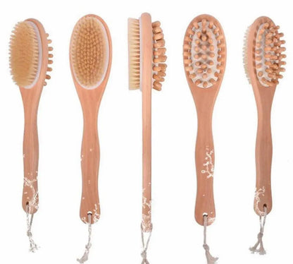 Eco-Friendly Long Handle Body Brush with Massage Bristles