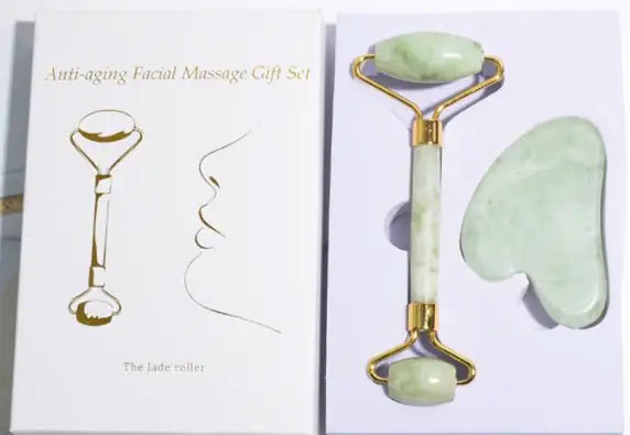 Luxury Jade Roller & Gua Sha Set for Rejuvenation