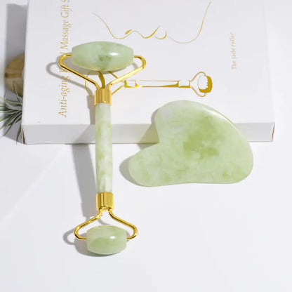 Luxury Jade Roller & Gua Sha Set for Rejuvenation