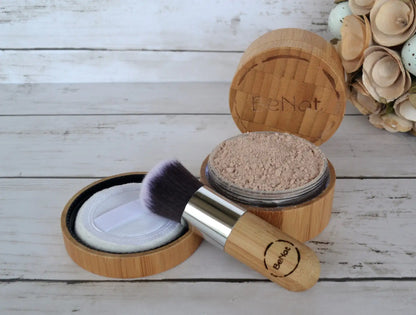 Natural Makeup Powder Kit with Reusable Bamboo Case