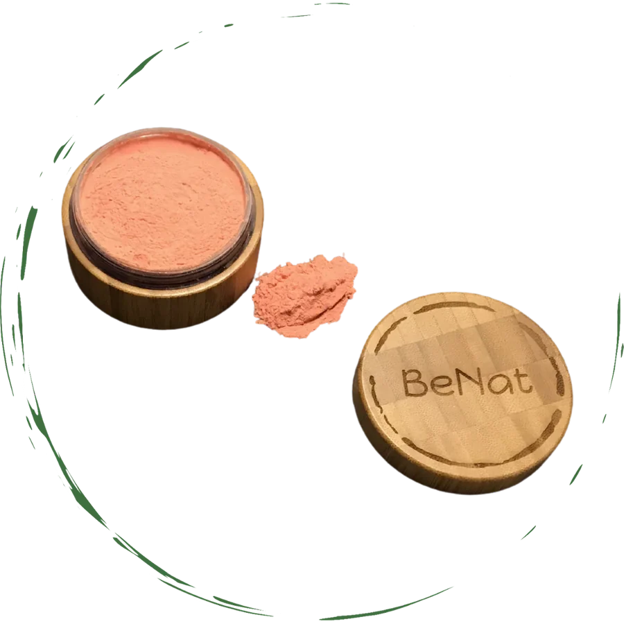 All-Natural Blush Loose Powder - Eco-Friendly Packaging