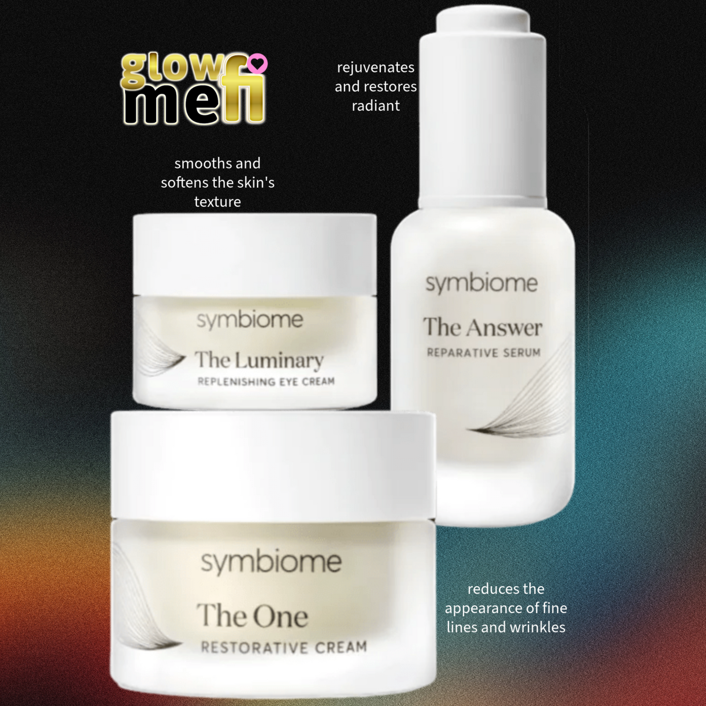 Symbiome Treatment Trio: Luxe Anti-Aging Skincare Set