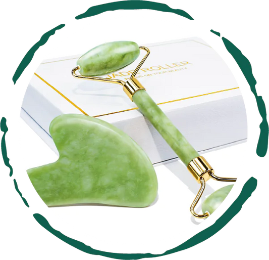 Luxury Jade Roller & Gua Sha Set for Rejuvenation