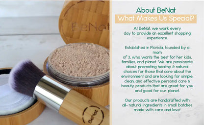 Natural Makeup Powder Kit with Reusable Bamboo Case